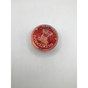 Art Glass Paperweight LIBERTY 1776-1976 John Gentile attributed G left feather